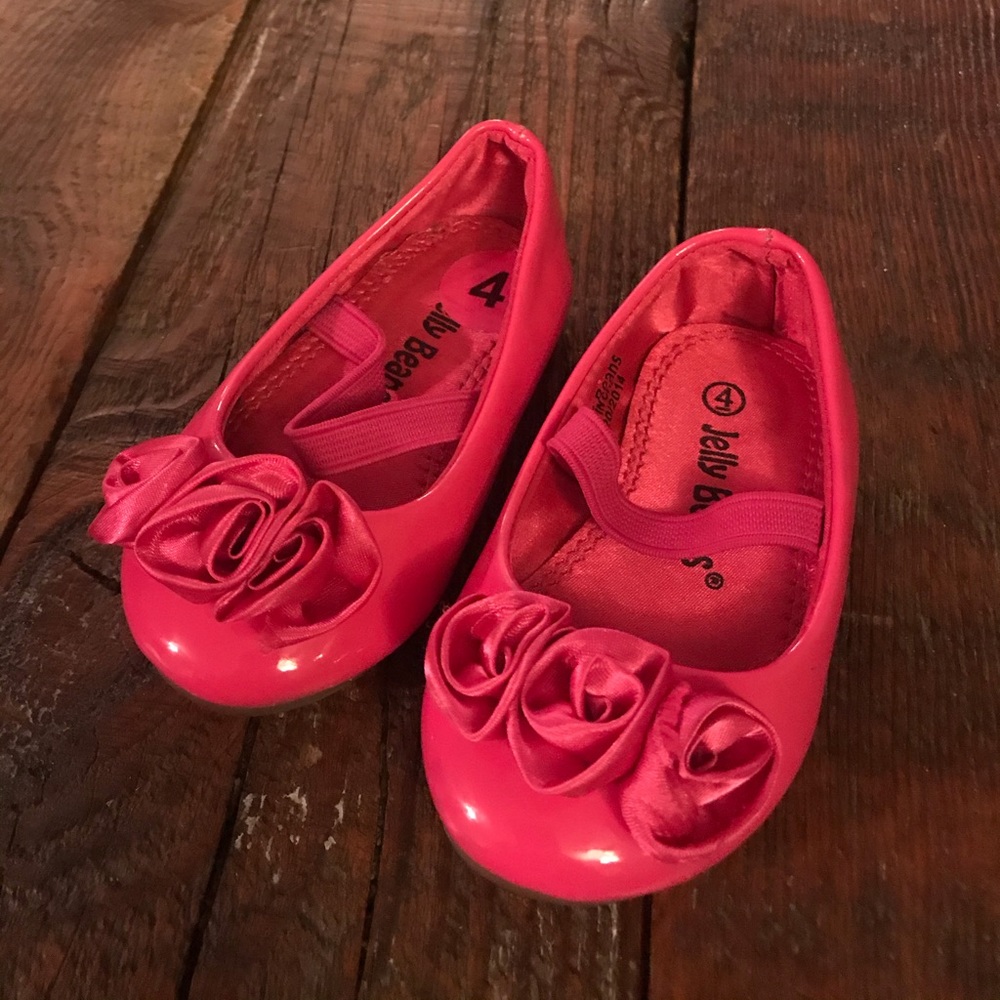 Pink Jelly Beans Patent Dress Shoes 4 NWOT